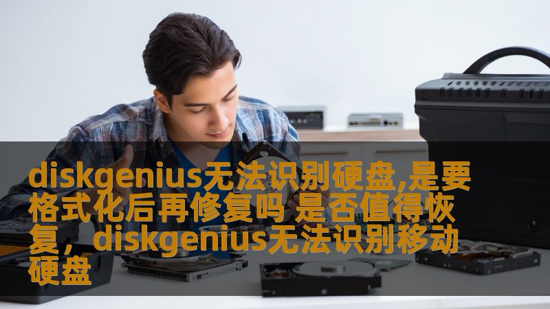 这篇文章详细解析了DiskGenius无法识别硬盘的问题，探讨是否需要格式化硬盘才能修复，并分析是否值得进行数据恢复。对于那些面临硬盘故障的用户，本文提供了宝贵的解决方案和指导。