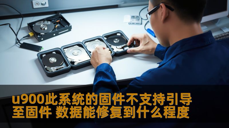 u900此系统的固件不支持引导至固件，本文探讨固件引导问题及数据修复的可行性，提供实用的解决方案。