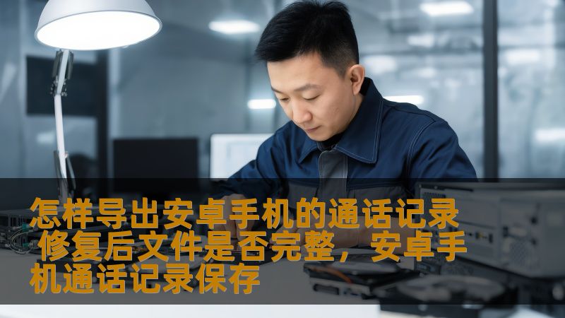 怎样导出安卓手机的通话记录 修复后文件是否完整，安卓手机通话记录保存