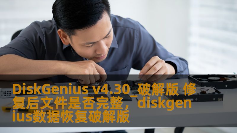 了解DiskGeniusv4.30_破解版修复后的文件完整性问题，全面分析其使用体验及可能的风险，帮助用户做出理智选择。