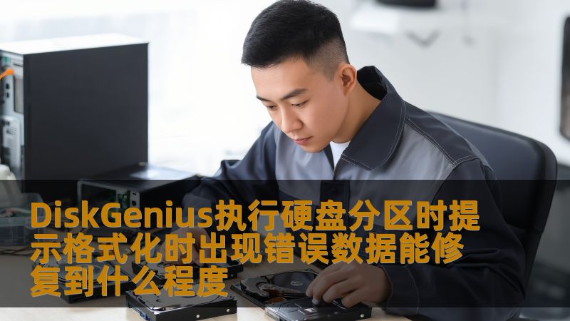 DiskGenius执行硬盘分区时提示格式化时出现错误数据能修复到什么程度 DiskGenius执行硬盘分区时提示格式化时出现错误数据能修复到什么程度