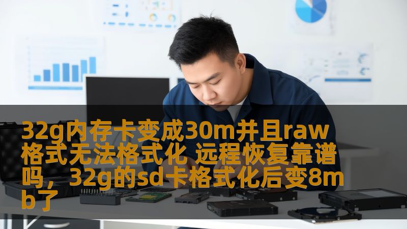 32g内存卡变成30m并且raw格式无法格式化 远程恢复靠谱吗,32g的sd卡格式化后变8mb了 32g内存卡变成30m并且raw格式无法格式化 远程恢复靠谱吗,32g的sd卡格式化后变8mb了