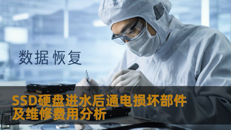 深入分析SSD硬盘进水后通电损坏的部件及维修费用，提供实用的故障分析和恢复方法。