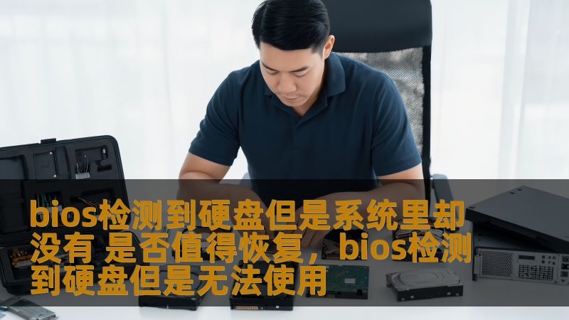 本文探讨了“BIOS检测到硬盘但是系统里却没有”的问题，分析了可能的原因，并提供了专业的恢复方法，帮助用户判断是否值得恢复硬盘数据。
