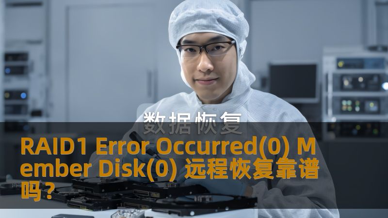 RAID1 Error Occurred(0) Member Disk(0) 远程恢复靠谱吗？本文深入分析RAID1故障及其解决方案，提供实用操作步骤和真实案例。