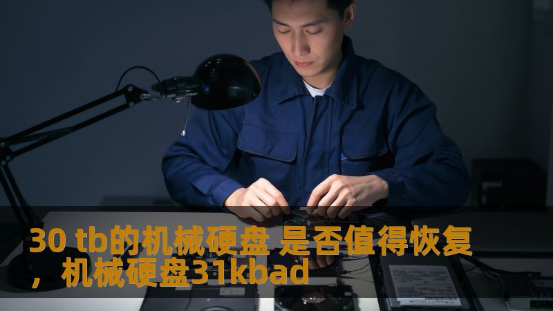 30TB的机械硬盘丢失数据后，很多人都会陷入深思：是否值得花费高额费用进行恢复？本文将深入探讨这一问题，从硬盘数据恢复的技术、成本、及其带来的潜在价值等方面进行全方位剖析，帮助您做出最明智的决策。