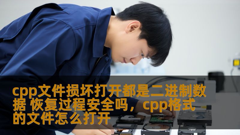cpp文件损坏后显示为二进制数据，很多开发者都为此头痛不已。如何在数据损坏后恢复cpp文件？恢复过程是否安全？本文将为您详细解答。