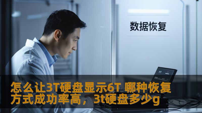 怎么让3T硬盘显示6T 哪种恢复方式成功率高，3t硬盘多少g