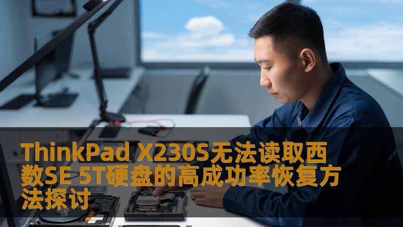 探讨ThinkPad X230S无法读取西数SE 5T硬盘的高成功率恢复方法，帮助用户解决数据丢失问题。