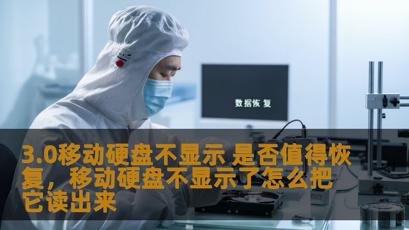 如果你的3.0移动硬盘突然不显示，别急着放弃！本文将为你解析移动硬盘不显示的原因，并探讨是否值得进行数据恢复，让你不再错失重要文件。