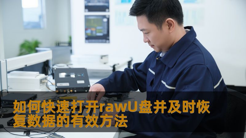 本文提供如何快速打开rawU盘并及时恢复数据的有效方法，帮助用户解决U盘数据丢失问题。