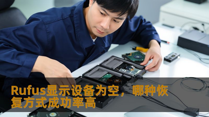 Rufus显示设备为空时，如何选择高成功率的恢复方式？本文将为您详细分析故障原因及恢复步骤，助您轻松解决问题。