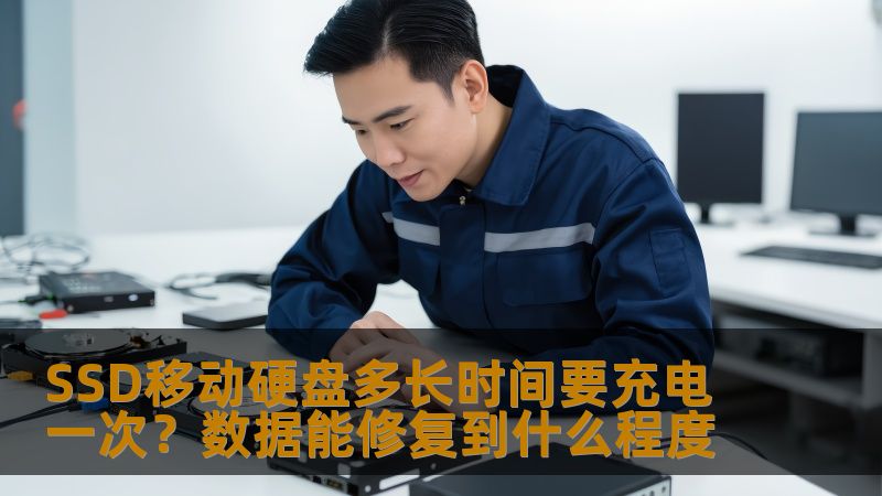 了解SSD移动硬盘的充电频率及数据修复能力，解决用户在使用过程中的常见问题。