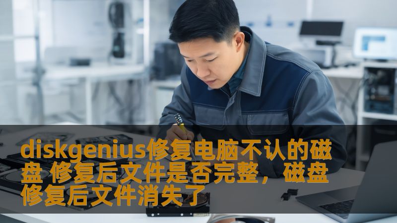 磁盘无法识别，文件丢失，怎么办？DiskGenius是一款强大的磁盘管理工具，能够帮助用户修复磁盘无法识别的问题。本文将详细介绍DiskGenius修复磁盘无法识别后，文件的完整性如何得到保障。