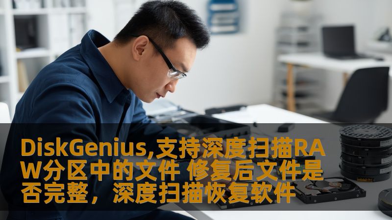 DiskGenius,支持深度扫描RAW分区中的文件 修复后文件是否完整，深度扫描恢复软件