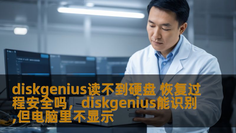 diskgenius读不到硬盘 恢复过程安全吗，diskgenius能识别,但电脑里不显示