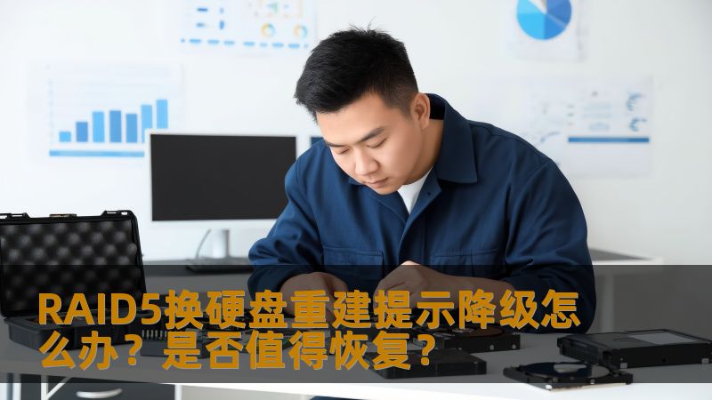RAID5换硬盘重建提示降级怎么办？是否值得恢复？