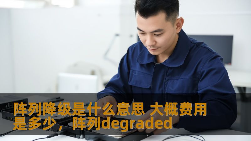 阵列降级是什么意思 大概费用是多少，阵列degraded