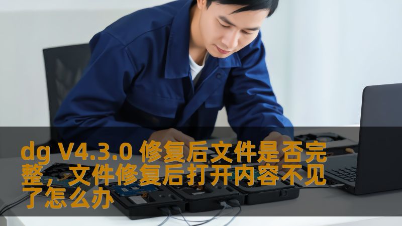 dg V4.3.0 修复后文件是否完整，文件修复后打开内容不见了怎么办