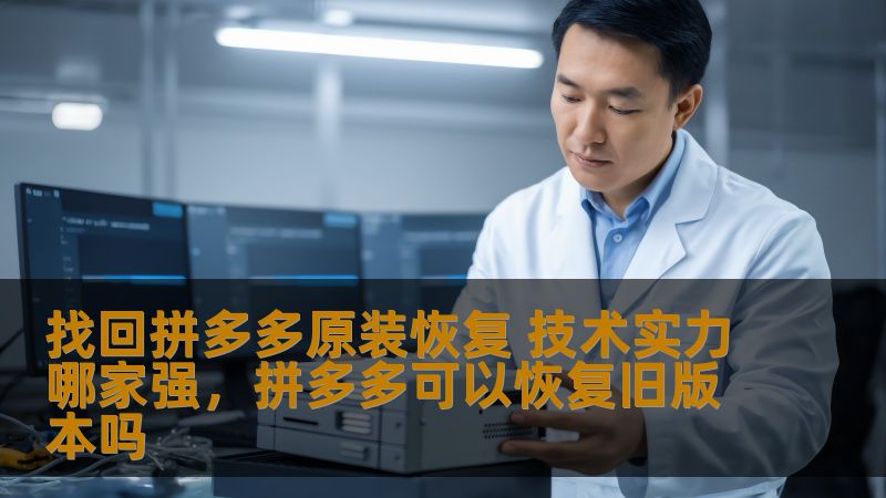 找回拼多多原装恢复 技术实力哪家强，拼多多可以恢复旧版本吗