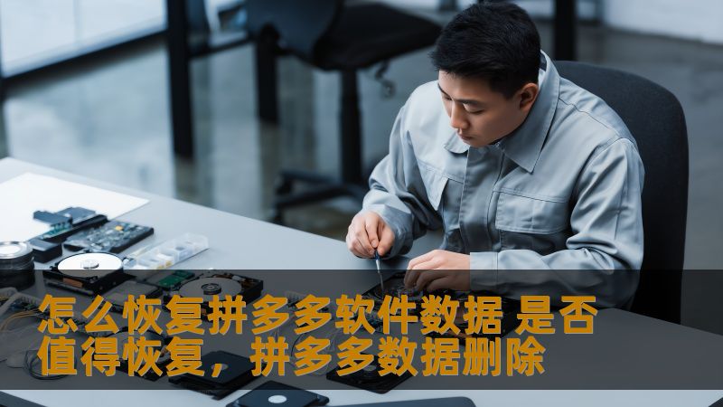 怎么恢复拼多多软件数据 是否值得恢复，拼多多数据删除