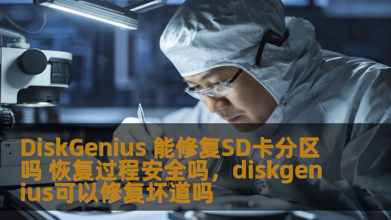 了解DiskGenius软件如何帮助您修复SD卡分区以及恢复数据的安全性，如何通过专业工具保护您的数据安全，避免不必要的风险和麻烦。