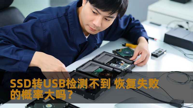 SSD转USB检测不到 恢复失败的概率大吗？