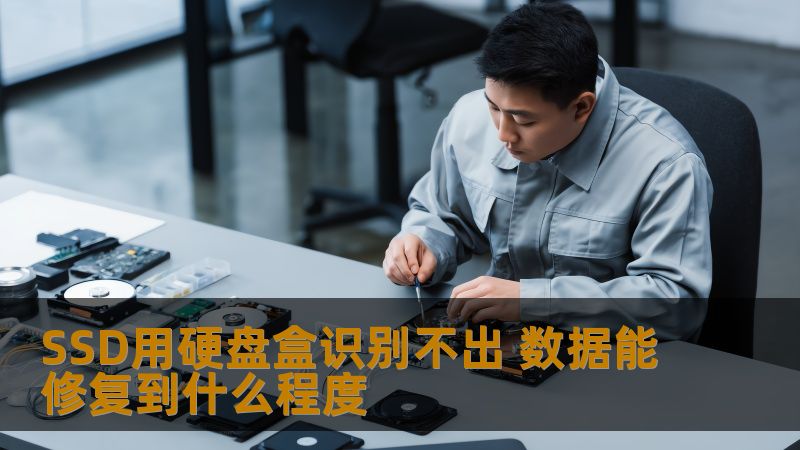 SSD用硬盘盒识别不出 数据能修复到什么程度