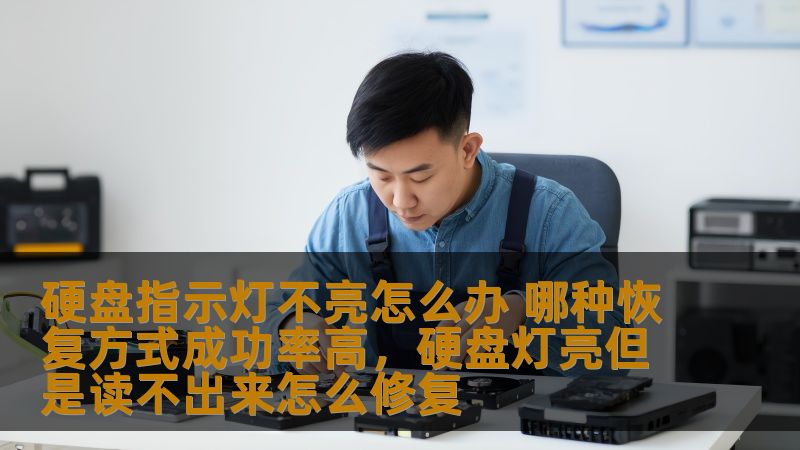 硬盘指示灯不亮怎么办 哪种恢复方式成功率高，硬盘灯亮但是读不出来怎么修复