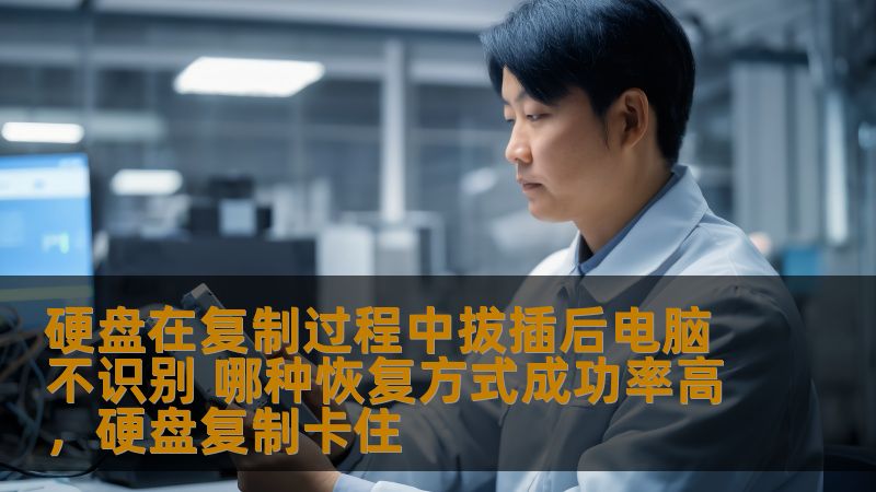 硬盘在复制过程中拔插后电脑不识别 哪种恢复方式成功率高，硬盘复制卡住