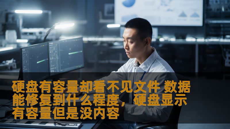 硬盘有容量却看不见文件 数据能修复到什么程度，硬盘显示有容量但是没内容