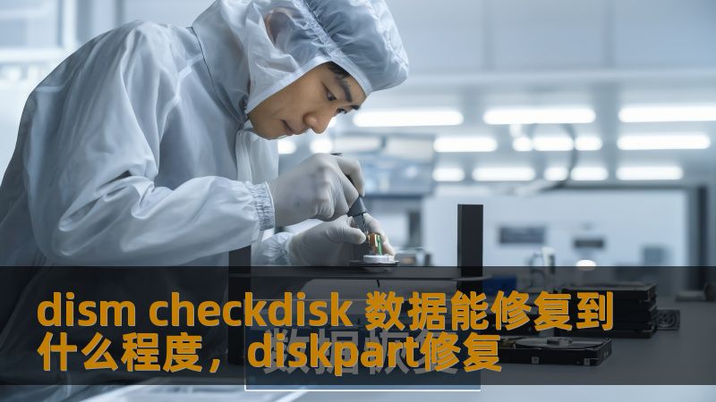 dism checkdisk 数据能修复到什么程度，diskpart修复