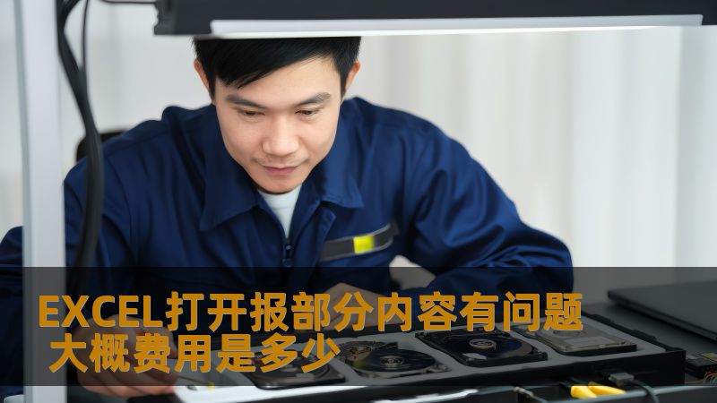 EXCEL打开报部分内容有问题，分析报表异常的原因及处理方法，并提供费用估算，帮助用户快速恢复数据。