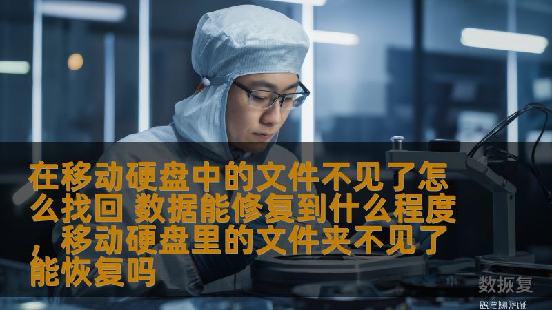 在移动硬盘中的文件不见了怎么找回 数据能修复到什么程度，移动硬盘里的文件夹不见了能恢复吗