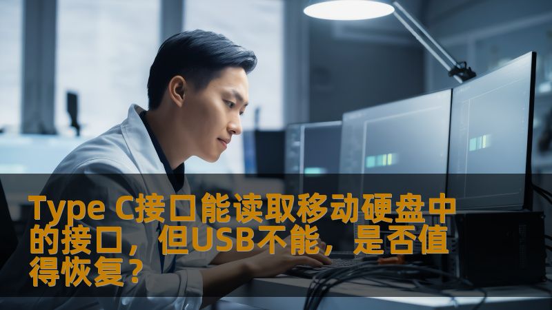 Type C接口能读取移动硬盘中的接口，但USB不能，是否值得恢复？
