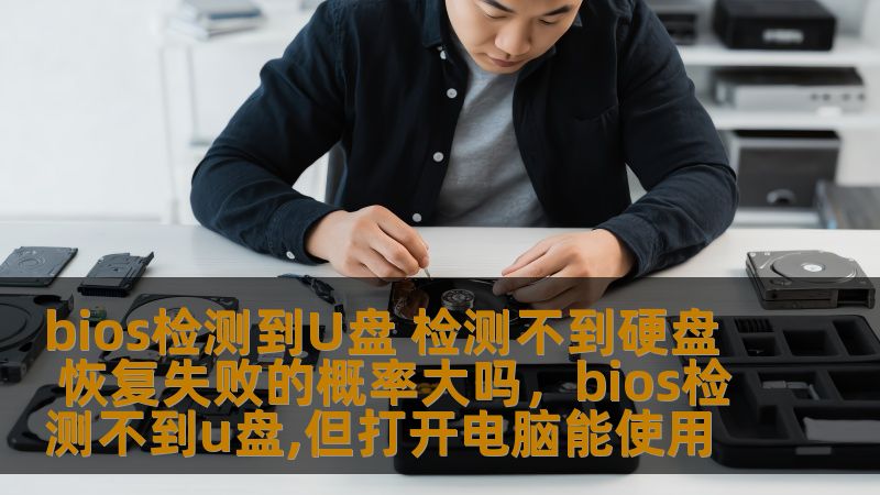 bios检测到U盘 检测不到硬盘 恢复失败的概率大吗,bios检测不到u盘,但打开电脑能使用 bios检测到U盘 检测不到硬盘 恢复失败的概率大吗,bios检测不到u盘,但打开电脑能使用