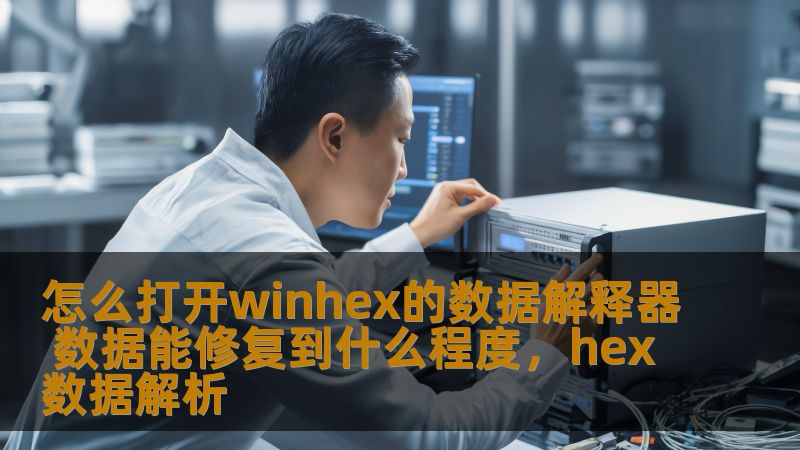 怎么打开winhex的数据解释器 数据能修复到什么程度，hex数据解析