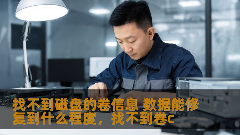 找不到磁盘的卷信息 数据能修复到什么程度，找不到卷c
