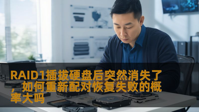 RAID1插拔硬盘后突然消失了，如何重新配对恢复失败的概率大吗
