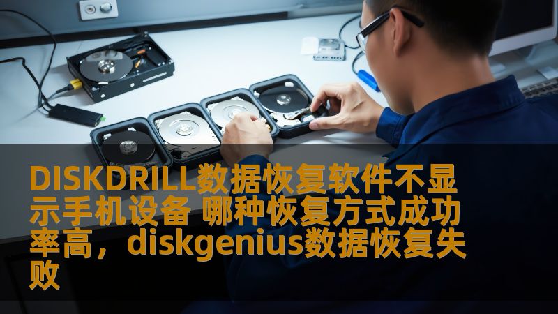 本文将探讨使用DISKDRILL数据恢复软件时，如何面对手机设备不显示的情况，并介绍几种高成功率的数据恢复方式，帮助用户解决设备无法检测问题。