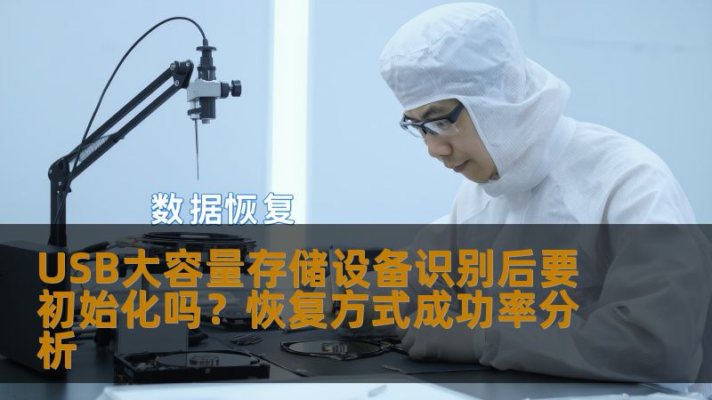 探讨USB大容量存储设备识别后是否需要初始化，以及不同恢复方式的成功率分析。