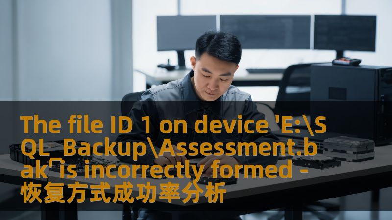 The file ID 1 on device 'E:\SQL_Backup\Assessment.bak' is incorrectly formed - 恢复方式成功率分析