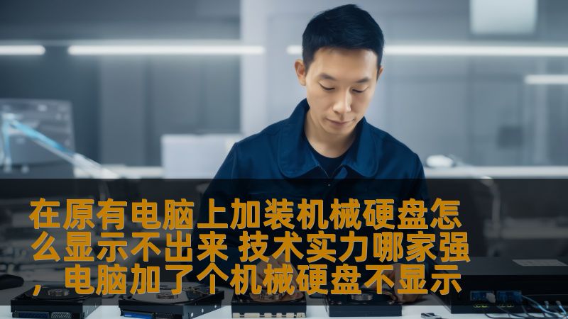 在原有电脑上加装机械硬盘时，出现硬盘无法显示的情况可能让很多人感到困惑。本文将从技术角度深入分析此问题，并探讨如何解决这一困扰。同时，我们也会对比几家专业硬件服务商的技术实力，为你选出最可靠的硬盘增添方案。