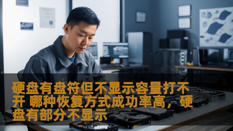 硬盘有盘符但不显示容量打不开 哪种恢复方式成功率高，硬盘有部分不显示