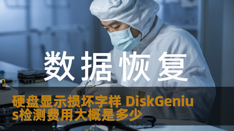硬盘显示损坏字样 DiskGenius检测费用大概是多少