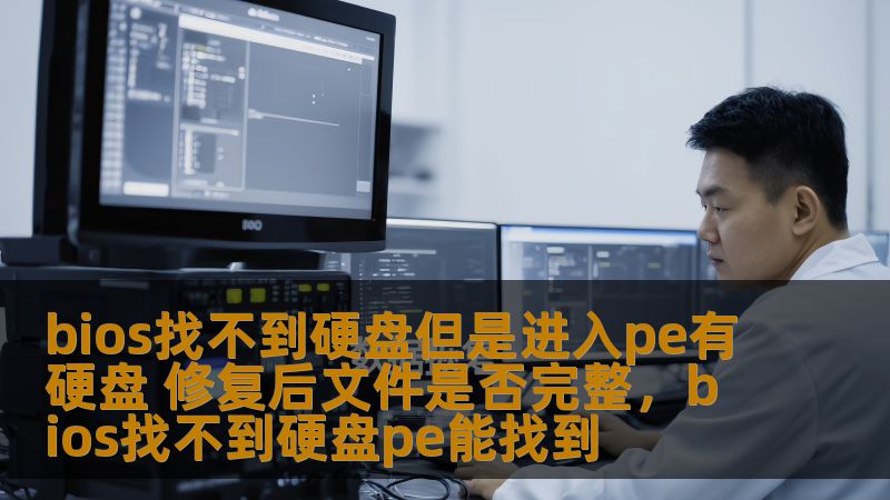 bios找不到硬盘但是进入pe有硬盘 修复后文件是否完整，bios找不到硬盘pe能找到