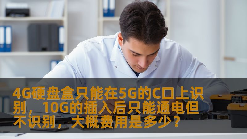 4G硬盘盒只能在5G的C口上识别，10G的插入后只能通电但不识别，大概费用是多少？