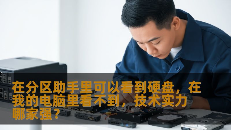 在分区助手里可以看到硬盘，在我的电脑里看不到，技术实力哪家强？