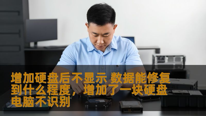增加硬盘后不显示 数据能修复到什么程度，增加了一块硬盘电脑不识别