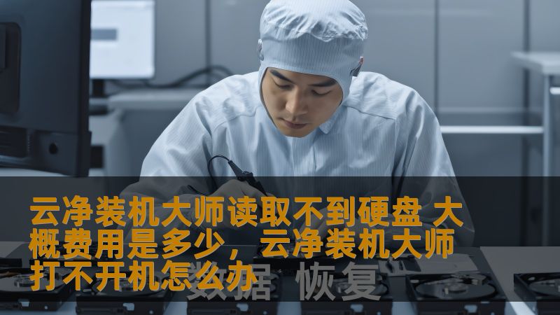 云净装机大师读取不到硬盘 大概费用是多少，云净装机大师打不开机怎么办
